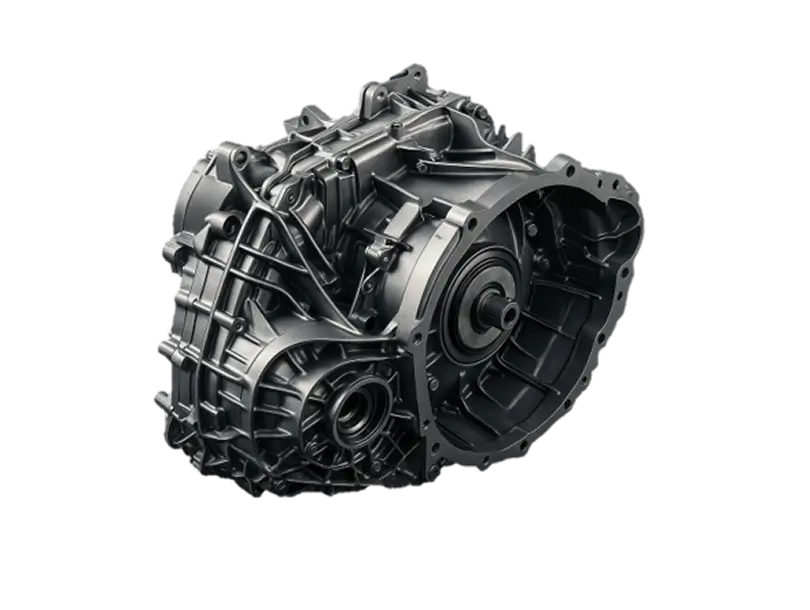 A semi-transparent rendering of the new premium off-road SUV showcases its internal components, including the engine, drive shaft, suspension, and exhaust system. Experience JAECOO's premium off-road performance in this detailed visualization.